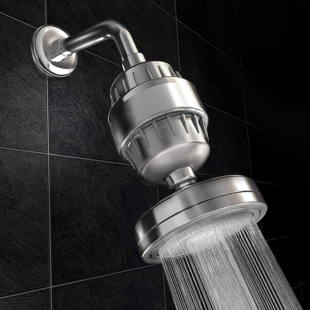 Shower filter side view